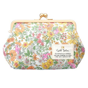 【着後レビュー特典対象】 サンリオ キャラクターズ がま口 ポーチ 化粧ポーチ メイクポーチ 小物入れ リバティプリント ハローキティ マイメロディ リトルツインスターズ キキララ 可愛い