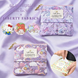 【2/18 ポイント5倍】 サンリオ ティッシュポーチ 化粧ポーチ ミニポーチ 小物入れ スリム 軽い リバティ ハローキティ マイメロディ リトルツインスターズ キキララ キャラクター ギフト 誕生日プレゼント 持ち運び レディース シャレールヤハタ