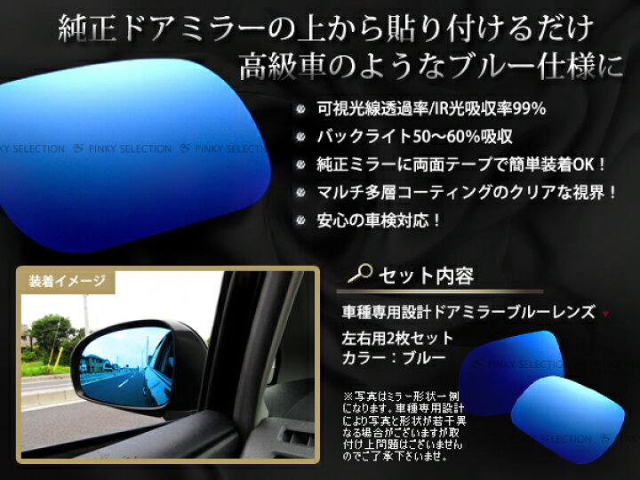 楽天市場】広角ブルーミラー ステップワゴン(スパーダ含む) RK1/RK2 