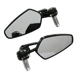 �o�C�N �ėp�o�[�G���h�~���[ �A���~�܊p�` ���E�Z�b�g �u���b�N �o�C�N�p �� �~���[ �n���h���p�C�v ���a13?18mm�Ή�