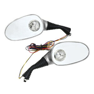 �o�C�N�~���[ �X�s�[�J�[�t�� MP3 �o�b�N�~���[ ��̌^ �V���o�[ �I�[�o�� ���E�Z�b�g �o�C�N �X�s�[�J�[ SD XJR400 XJR1300 SRX400 ���y