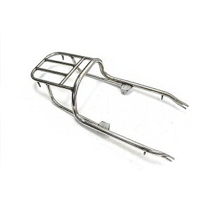 バイク リア用キャリア スズキ SUZUKI GN125 メッキ シルバー 【リアラック シート 荷台 荷物 キャリヤ 単車 二輪 リアボックス 希少 レア ウィンカーステー ヘルメットホルダーと相性抜群 純正