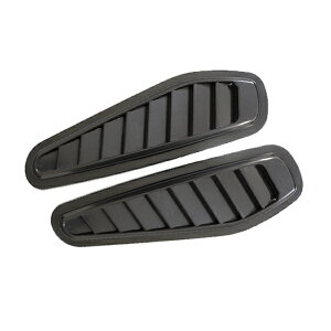 フェンダー用 ダミーダクト ブラック ボンネットフェンダー フェンダー バンパー ボンネット リア フロント サイド ハイクオリティー ダミー フェンダーダクト 左右