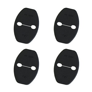 ドアロックストライカーカバー アウディ AUDI Q3 ブラック 4P 【運転席ドア 助手席ドア 4個セット ドアストライカー サイドドア ストライカーガーニッシュ リアドア】