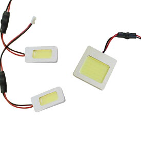 カローラ スパシオ NZE124N COBルームランプ LED 爆光タイプ H13.5～H19.6 【トヨタ 面発光 SMD 室内灯 ルームライト ホワイト 白 ルームランプセット ルーム球 電球 LED球 純正交換式 車内灯 車内ライト 室内灯 室内ライト 両面テープ付属】