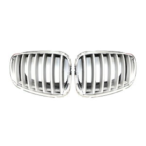 純正交換用 フロントグリル BMW X5シリーズ E70 新型 30i 48i 4WD Mスポーツ br クロームメッキ 年式2007年〜2011年 BM キドニーグリル 【外装 エアロ パーツ 左右セット 後付け ブラックグリル メッキ