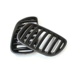 純正交換用 フロントグリル BMW X5シリーズ E53 後期 3.0i 4.4i 4.6is 4.8is gn2 ブラック/黒 年式2004年〜2007年 BM キドニーグリル 【外装 エアロ パーツ 左右セット 後付け ブラックグリル メッキグリル