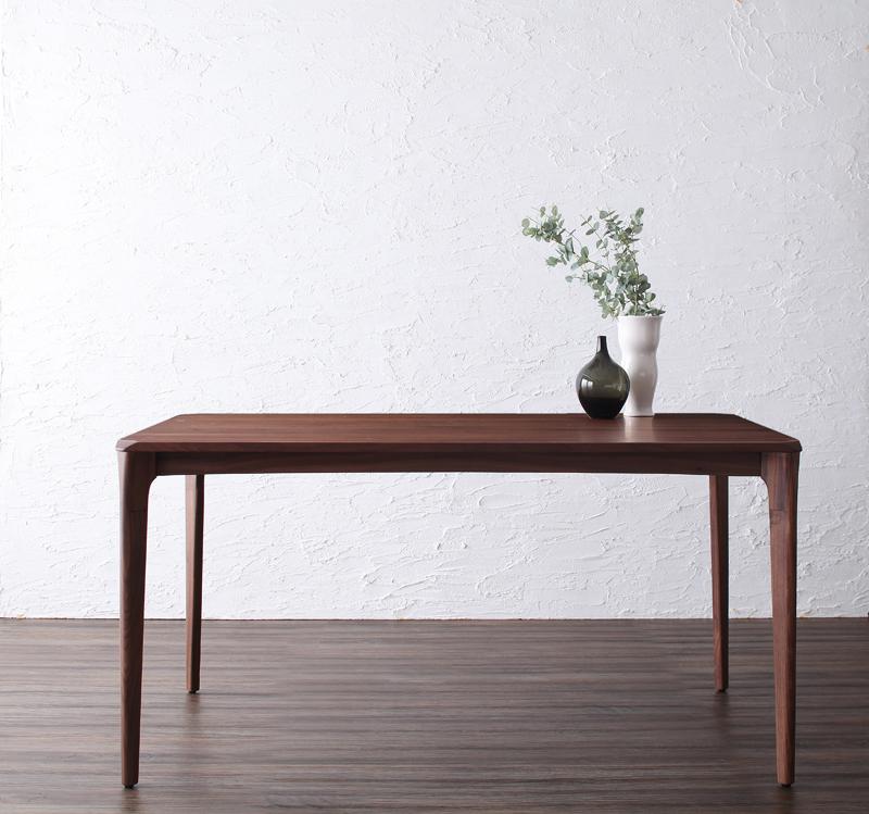幅150cmの木製長方形シンプルでおしゃれな食卓机 
