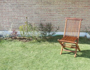 【テーブルなし】チェアB(肘無2脚組)【mosso】チーク天然木 折りたたみ式本格派リビングガーデンファニチャー【mosso】モッソ【代引不可】