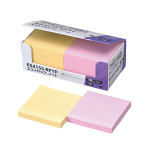 3M Post-it �|�X�g�C�b�g �G�R�m�p�b�N���S���m�[�g �p�X�e���J���[Y�^P 3M-6541SS-RPYP