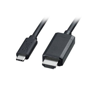 �T�����T�v���C TypeC-HDMI�ϊ��P�[�u�� 1m �u���b�N KC-ALCHD10K