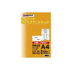 (まとめ)ジョインテックス OAマルチラベル 24面 100枚 A241J【×2セット】