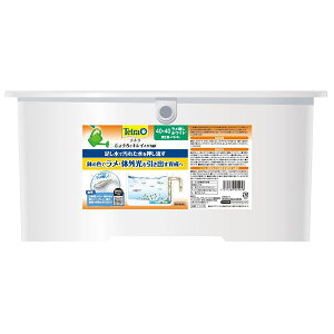 テトラ じょうろでキレイメダカ鉢 40×40 ラメ増しホワイト (観賞魚用品/水槽用品)