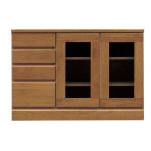 テレビ台 テレビボード 4段 幅90cm ブラウン 木製 扉収納付き 日本製 国産 ローボード テレビラック TVボード TV台 リビング収納 収納家具 完成品 玄関渡し【代引不可】