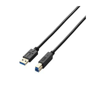 (まとめ)エレコム USB3.0ケーブル(A-B) USB3-AB15BK【×3セット】