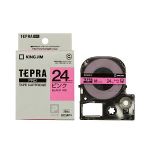 �i�܂Ƃ߁j �L���O�W�� �e�v�� PRO �e�[�v�J�[�g���b�W �p�X�e�� 24mm �s���N�^������ SC24P 1�� �y×4�Z�b�g�z