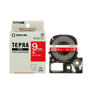 �i�܂Ƃ߁j �L���O�W�� �e�v�� PRO �e�[�v�J�[�g���b�W �r�r�b�h 9mm �ԁ^������ SD9R 1�� �y×5�Z�b�g�z
