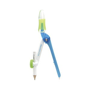 (まとめ) ソニック スーパーコンパス くるんパス 鉛筆用 SK-767-B 青 1個入 【×5セット】