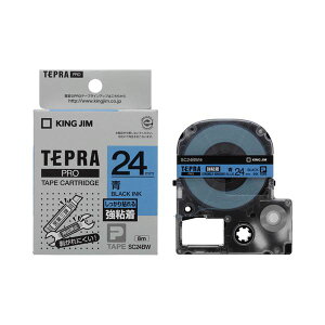 �i�܂Ƃ߁j �L���O�W�� �e�v�� PRO �e�[�v�J�[�g���b�W ���S�� 24mm �^������ SC24BW 1�� �y×4�Z�b�g�z