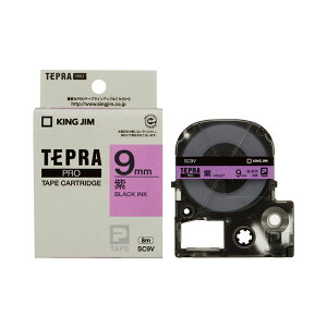 �i�܂Ƃ߁j �L���O�W�� �e�v�� PRO �e�[�v�J�[�g���b�W �p�X�e�� 9mm ���^������ SC9V 1�� �y×5�Z�b�g�z