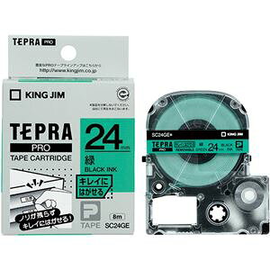 �i�܂Ƃ߁j �L���O�W�� �e�v�� PRO �e�[�v�J�[�g���b�W �L���C�ɂ͂����郉�x�� 24mm �΁^������ SC24GE 1�� �y×4�Z�b�g�z