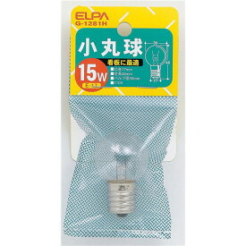 （まとめ） ELPA 小丸球 電球 15W E17 クリア G-1281H 【×30セット】