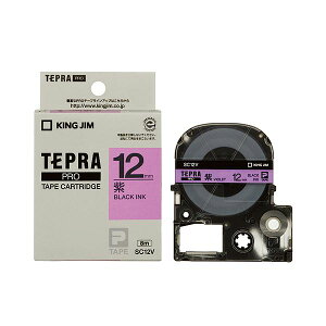 �i�܂Ƃ߁j �L���O�W�� �e�v�� PRO �e�[�v�J�[�g���b�W �p�X�e�� 12mm ���^������ SC12V 1�� �y×5�Z�b�g�z
