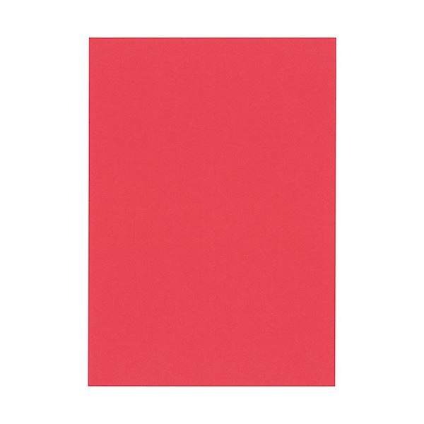 北越コーポレーション 紀州の色上質 A4 Y目 超厚口 赤 1箱(800枚：100枚×8冊)：サイバーベイ