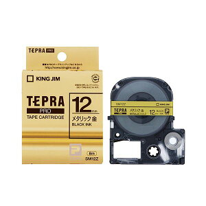 (�܂Ƃ�) �L���O�W�� �e�v�� PRO �e�[�v�J�[�g���b�W �J���[���x���i���^���b�N�j 12mm ���^������ SM12Z 1�� �y×10�Z�b�g�z