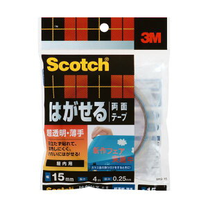 i܂Ƃ߁j3M XRb` ͂闼ʃe[vE 15mm×4m SRS-15 1 y×5Zbgz
