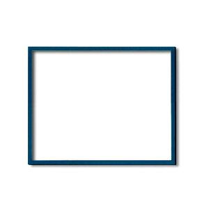 〔 木製額 〕 デッサン額 三三サイズ 606×455mm ブルー 壁掛けひも付き UVカットアクリル 木製 フレーム 額縁 額
