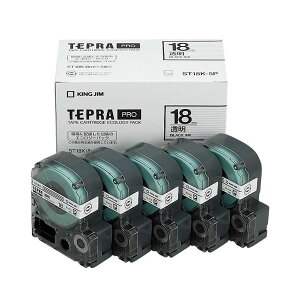 (�܂Ƃ߁j�L���O�W�� �e�v�� PRO �e�[�v�J�[�g���b�W 18mm ����/������ ST18K-5P 1�p�b�N(5��)�y×3�Z�b�g�z