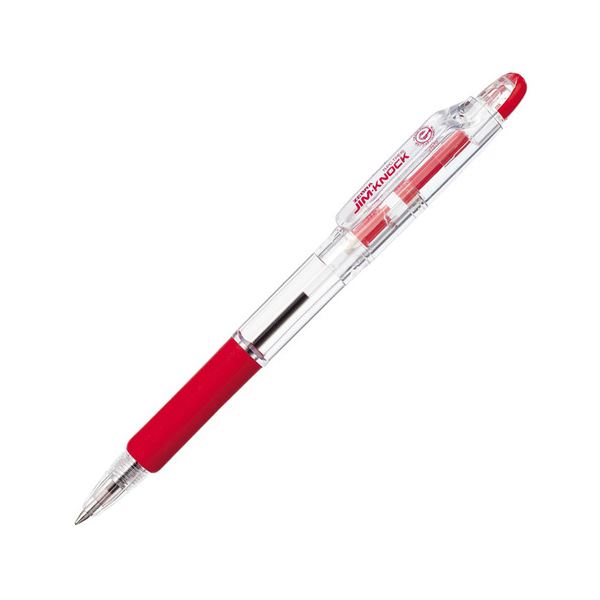 (まとめ）ゼブラ 油性ボールペン ジムノック0.7mm 赤 KRB-100-R 1セット（100本）【×3セット】 その他