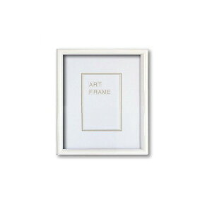 〔 木製額 〕 デッサン額 インチサイズ 254×203mm ホワイト UVカットアクリル 木製 フレーム 額縁 額