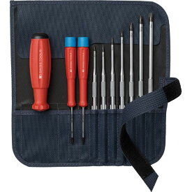 PB SWISS TOOLS 差替式ドライバーセット 9本組 グレー 8218GY-V02