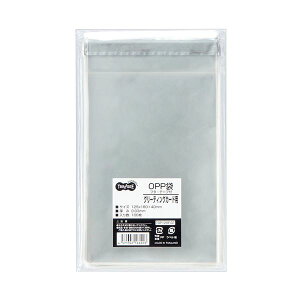 (�܂Ƃ�) TANOSEE OPP�� �t�^�E�e�[�v�t�O���[�e�B���O�J�[�h�p 125×180+40mm 1�Z�b�g�i500���F100��×5�p�b�N�j �y×10�Z�b�g�z
