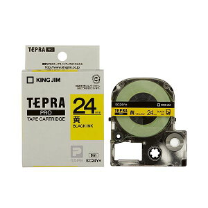 (�܂Ƃ�) �L���O�W�� �e�v�� PRO �e�[�v�J�[�g���b�W �p�X�e�� 24mm ���^������ SC24Y 1�� �y×10�Z�b�g�z