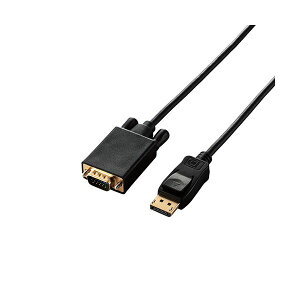 GR ϊP[u DisplayPort-VGA 2.0m ubN CAC-DPVGA20BK