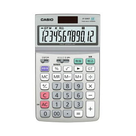 (まとめ) カシオ CASIO エコマーク付電卓 12桁 ジャストタイプ JF-120GT-N 1台 【×10セット】