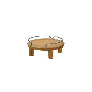 (まとめ)ペット用 木製テーブルシングル ブラウン (ペット用品) (×2セット)