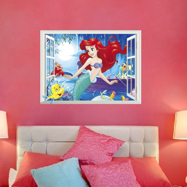 楽天市場 リトルマーメイド ウインドタイプ2 The Litle Marmaid Disney アリエル ディズニーウォールステッカー ウォール ステッカー ポスター シール 北欧 激安 貼って はがせる 壁紙 壁シール キャラクター リビング 子供部屋 Cg Cyber Gate 楽天市場店