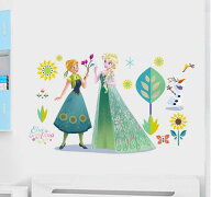 【Disney　FROZEN】c041-f ディズニー プリンセス アナと雪の女王 アナ&エルサ ウォールステッカー ウォ…