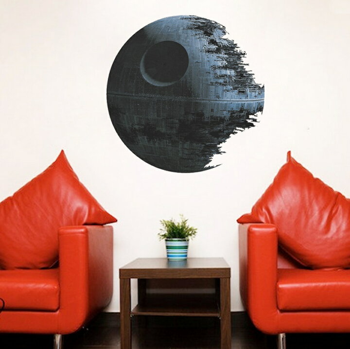 楽天市場 Star Wars Death Star スターウォーズ デス スター ウォールステッカー インテリアシール 貼って 剥がせる 壁紙 壁シール Cyber Gate 楽天市場店