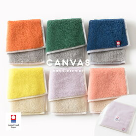 (今治袋ラッピング) ハンカチ 1枚 今治タオル キャンバス タオル 送料無料 (ポスト投函) プチギフト ※紙袋付属なし・のし対応不可 ハンドタオル ミニタオル タオルハンカチ レディース メンズ 今治ブランド プレゼント 保育園 幼稚園 大人 子供 袋入れ リバーシブル