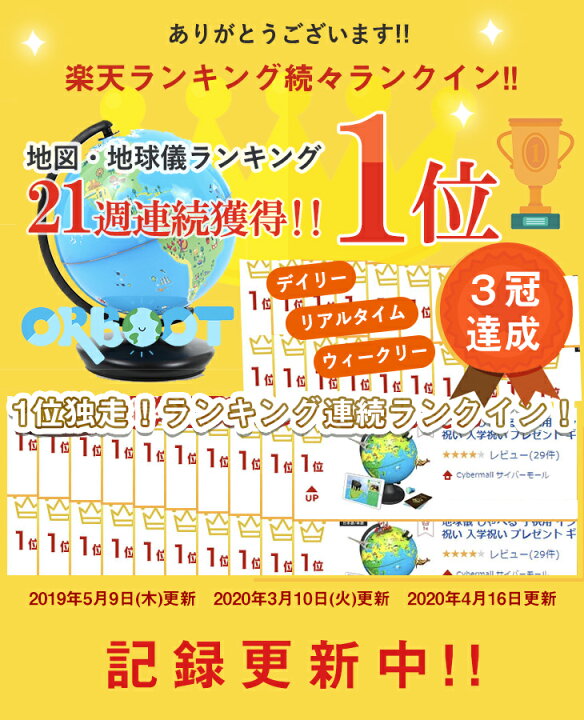 楽天市場 日テレ ヒルナンデス Nhk おはよう日本 まちかど情報室で紹介されました しゃべる地球儀 日本語 英語 ことばがいっぱい 地球儀 図鑑 恐竜 火星 宇宙 おもちゃ 国旗 子供 小学生 先生オススメ プレゼント ギフト 学習 日本語対応 知育 Playshifu Orboot