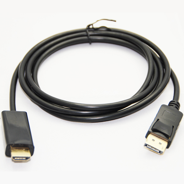 DisplayPortをHDMIに変換 1.8m メール便 送料無料 テレビで話題 Displayport → 変換ケーブル Cyberplugs パソコンのDisplayPort信号をHDMI信号へ変換 本日限定 パッシブタイプ HDMI