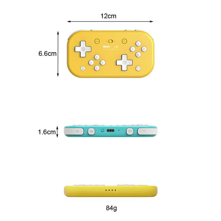 楽天市場 8bitdo Lite Gamepad ニンテンドースイッチ対応 Windows対応 Switch スイッチ パソコン ワイヤレス コントローラー 連射機能 無線 Cyberplugs Cyberplugs