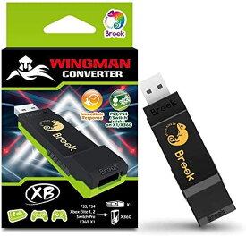 Brook Wingman XB ウィングマンXBコンバーター PS5/ PS4/ PS3/ Xbox One/ Xbox 360/ Xbox Elite1/ Xbox Elite2/ Switch Pro コントローラー用 Xbox Series X/ S/ Xbox One/ Xbox 360ゲーム機PC(X-Input)に対応 変換アダプター スーパーコンバーター ゲーミングアダプター
