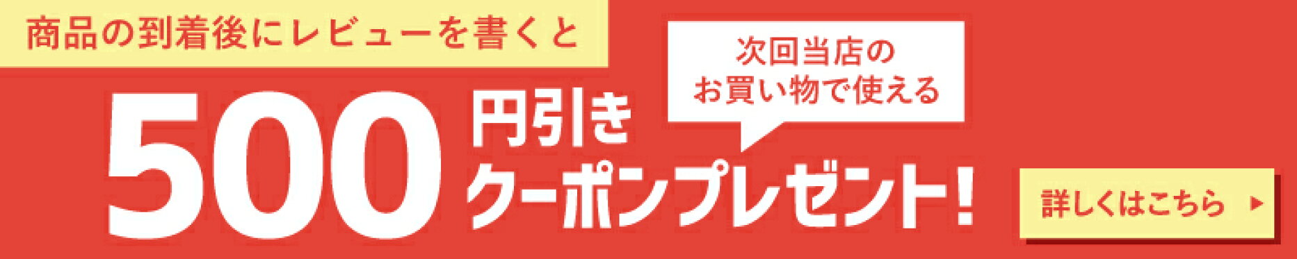 レビュークーポン500円