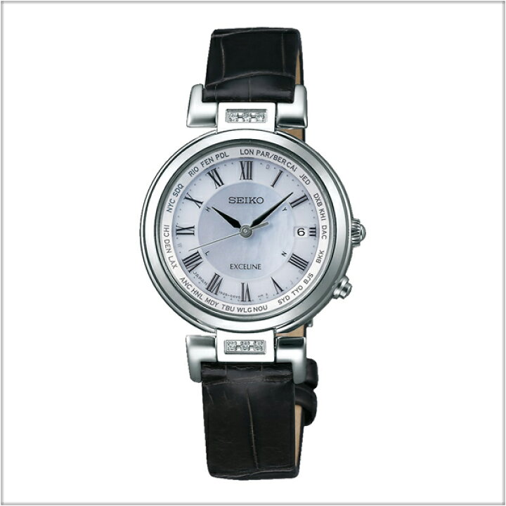 楽天市場】セイコー エクセリーヌ SEIKO EXCELINE 電波 ソーラー 電波  